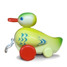 vintage pull toy duck