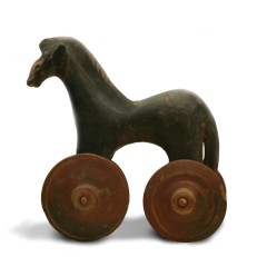 Pull ancient toy horse